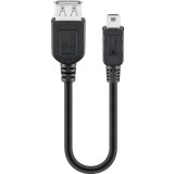 Cablu adaptor USB A mama la mini USB tata 20cm Goobay
