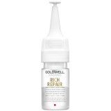 Set, Goldwell, Dualsenses Rich Repair, Reparare, Ser tratament &icirc;n fiole, Pentru păr, Pentru femei, 12 buc, 18 ml