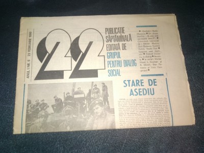 REVISTA 22 23 FEBRUARIE 1990 foto