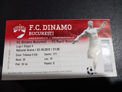 Bilet Dinamo - Rapid foto