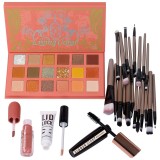 Set Machiaj : Trusa Fard + Pensule + Ruj + Primer + Rimel, Makeup
