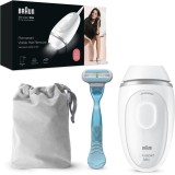 Epilator IPL Braun IPL Silk&middot;expert Mini PL1124, SensoAdapt, 300.000 impulsuri, 3 niveluri de intensitate, corp si fata, aparat de ras Venus, Saculet d