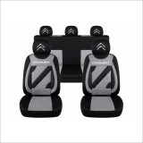 Set Huse Scaune Universale Nero Gri Personalizate cu Citroen