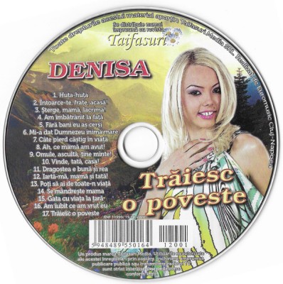 CD Denisa &amp;lrm;&amp;ndash; Trăiesc o poveste Revista Taifasuri manele foto