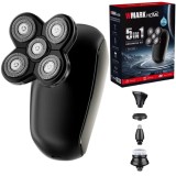 Masina De Tuns Si Aparat De Ras Profesional BIRAI MaxHead PRO, 5 In 1, Tuns Zero / Trimmer / Shaver, Baterie Litiu 50mAh, Autonomie 45 Min, Incarcare