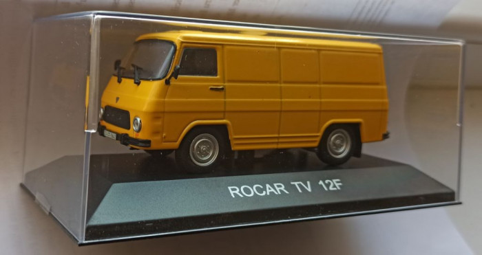 Macheta ROCAR TV 12F galben - IXO/ DeAgostini cu plexy 1/43