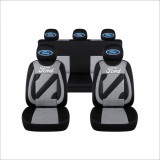 Set Huse Scaune Universale Nero Gri Personalizate cu Ford