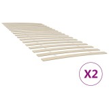 Somiera de pat cu 34 de sipci, 2 buc., 100x200 cm