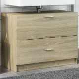 vidaXL Dulap de chiuvetă, stejar sonoma, 78x37x59 cm, lemn prelucrat