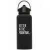 Bidon Termoizolant TSL Isotherme Gourd 950ml Negru Inox - Sticla Apa Sport, Drumetii, Calatorii