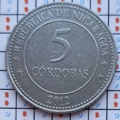 Nicaragua 5 cordobas 2012 UNC - Cordoba Centennial - km 111 - A020