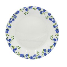 Set 6 Farfurii Intinse Mari Opal Alb Model Blooming Garden 25cm DNC57417 foto