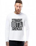 Cumpara ieftin Bluza barbati alba - Straight Outta Ghencea - XL, THEICONIC