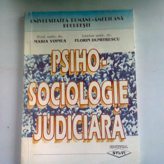PSIHO-SOCIOLOGIE JUDICIARA - MARIA VOINEA