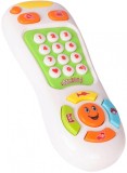 Telecomanda Interactiva pentru Copii, 3 Moduri de Joaca, 18 Butoane, Alb, 9-12 luni, Oem