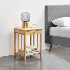 Noptiera Ranua 51x40x35cm bambus natur [en.casa] *81394605* HausGarden Leisure