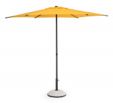 Umbrela pentru gradina / terasa Samba, Bizzotto, &Oslash; 270 cm, stalp &Oslash; 38 mm, otel/poliester, galben mimosa