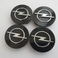 Capace jante aliaj Opel 59mm set 4 buc negre gri