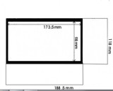 Rama Radio 2 DIN Universala 118x188.5/98x173.5mm ACV Citroen, Ford, Mercedes, Peugeot, Renault, Seat, Skoda, Suzuki, Volvo, VW