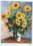 Claude Monet - Flori, Cromolitografie