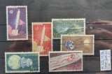TS21 - Timbre serie Ceoslovacia - Ceskoslovensko - Cosmos - Mi1252-1257, Stampilat