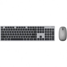 Kit Tastatura si Mouse Wireless Asus W5000, Layout INT (Gri)