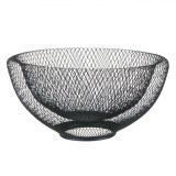 Tava pentru fructe, Metal, negru, 30x15cm