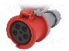 Conector alimentare AC, IEC 60309, IP67, 63A, 400V AC, 5 pini, PAWBOL - B.1052