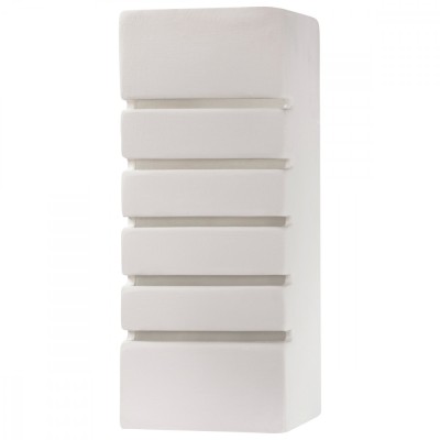 Lampă De Perete Samir Alb Ceramică/Sticlă 1 Bec Dreptunghiular Modern De Interior foto
