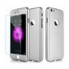 Husa FullBody MyStyle Silver pentru Apple iPhone 7 acoperire completa 360 grade cu folie de protectie gratis
