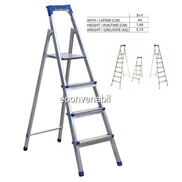 Scara Metalica 3 1 Trepte Sanitec Sn304 44x1 46cm 5 10 Kg Okazii Ro