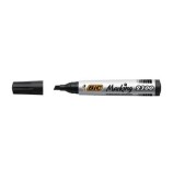 Cumpara ieftin Marker permanent Bic 2300, varf tesit 3 - 5 mm, 12 buc/cutie, negru