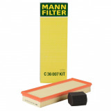 Filtru Aer Mann Filter Citroen DS3 2009-2015 C36007KIT, Mann-Filter