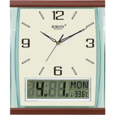 Ceas de perete analog ?i digital RIKON 13951LCD