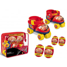 Patine cu rotile si echipament de protectie Cars 3 marime 22-29