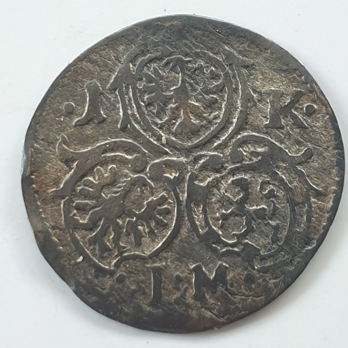 Germania Brandenburg-Ansbach 1 kreuzer 1685 argint John Frederic