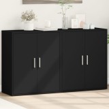 VidaXL Dulapuri, 2 buc., negru, 60x31x70 cm, lemn prelucrat 3276540