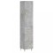 Dulap inalt, gri beton, 34,5x34x180 cm, lemn prelucrat