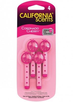 Odorizant California Scents&amp;reg; Vent Stick Air Freshener Coronado Cherry 4 Pack AMT34-033 foto