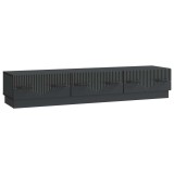 vidaXL Cabinet TV cu sertar Negru 147 x 34,5 x 27 cm Lemn prelucrat 895396
