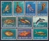 San Marino 1966 Mi 869/78 MNH - Fauna marina