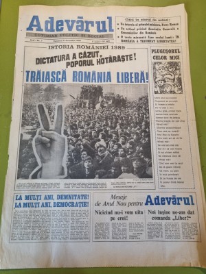 adevarul 31 decembrie 1989 - revolutia romana foto