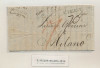Italy 1819 Postal History Rare Stampless Cover Trieste to Milan DG.029