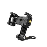 Suport multifunctional telefon mobil, TELESIN, compatibil iPhone, Samsung, Huawei, cold shoe, surub 1/4, negru
