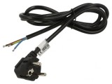 Cablu electric 3x1mm2 cu ştecăr &icirc;n unghi 1.5m, Akyga