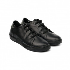 Pantofi Baieti Bibi On Way Black cu Siret Elastic 28 EU