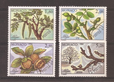 Monaco 1992 - Cele patru anotimpuri ale nucului- Preanulat, MNH foto