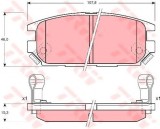 Set placute frana,frana disc MITSUBISHI LANCER VI (CJ-CP) (1995 - 2003) TRW GDB3199