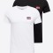 Set 2 tricouri cu maneca scurta pentru barbati Levi s 2-Pack Crewneck Graphic Tee, alb+negru, M - OUTLET