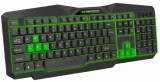 Cumpara ieftin Tastatura Gaming Esperanza EGK201G Tirions, USB (Negru/Verde)